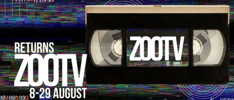 a video tape saying zoo tv