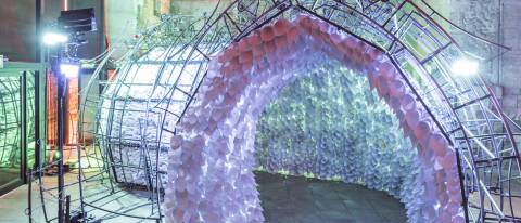 Colourful arch called Breathing Room designed by Anna Berry
