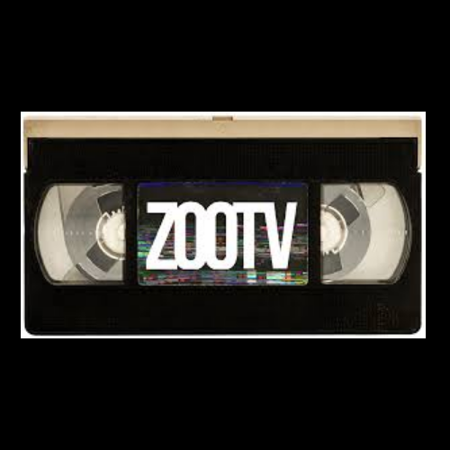 zoo tv logo an old vhs tape