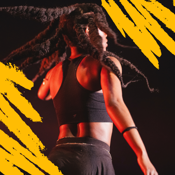 young dancer performing on stage