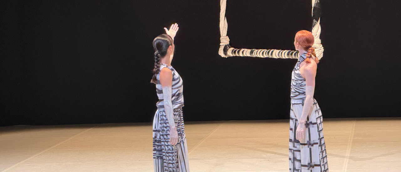 bows on stage after a performance 